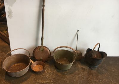 Assorted Copper Pans